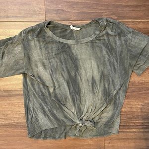 Green Worn-out Tee